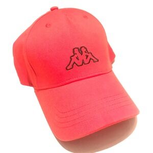 Kappa Adjustable Snapback Red Baseball Cap with Black Embroidered Logo